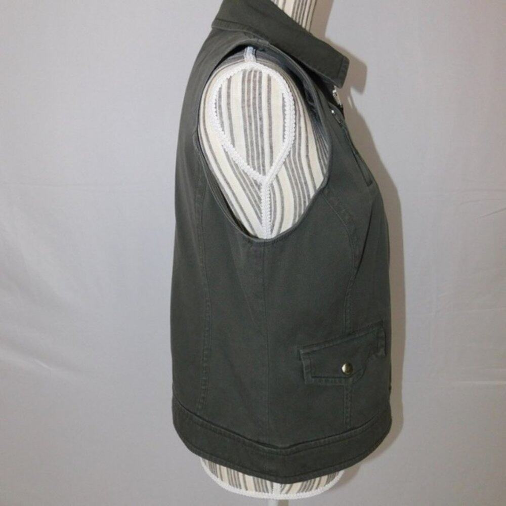 Tanjay Women's Zip Up Denim Vest Size Small - Picture 3 of 4